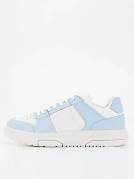 Tommy Jeans Leather Skate Sneaker - Blue