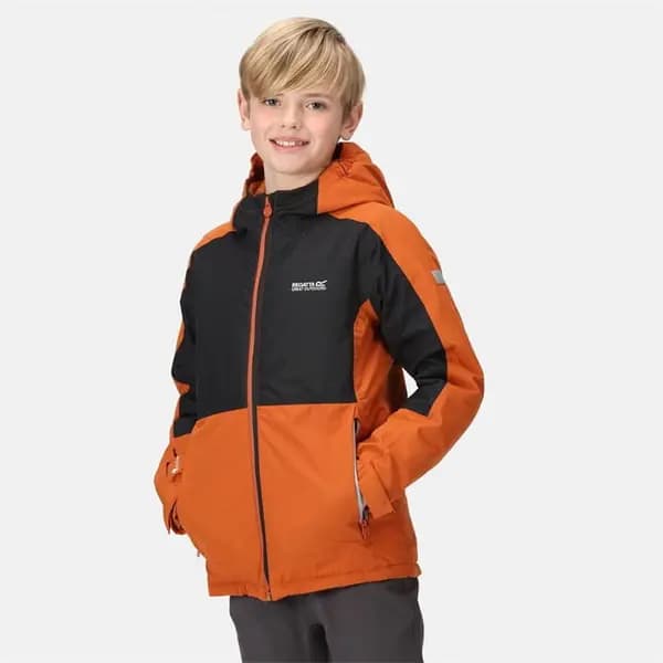 Regatta Kids Beamz III Jacket - Burnt Copper/Black C5-C6yrs