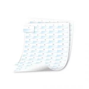 Dymo 41x23mm Rhino XTL Laminated Cable Wrap Sheet Labels 2040 Labels