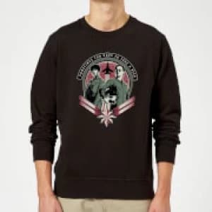 Captain Marvel Take A Risk Sweatshirt - Black