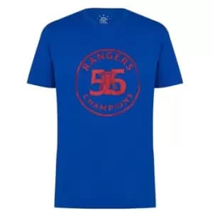 Castore Rangers FC Trophy T Shirt Mens - Blue