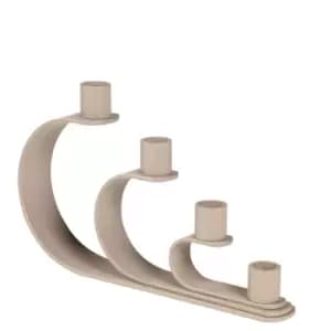 Broste Copenhagen Nami Candlestick - Taupe