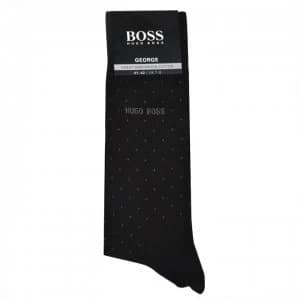 Hugo Boss Polka Dot Socks Black