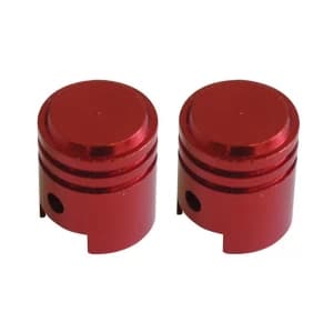 Savage Piston Valve Caps Schrader Red