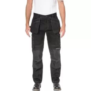 Caterpillar Mens Floor Layer Flex Trousers Black 40" 30"