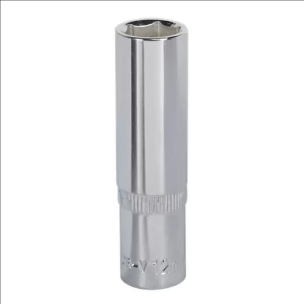 Genuine SEALEY SP3812D WallDrive® Socket 12mm Deep 3/8Sq Drive Fully Polished