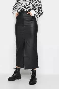 Tall Coated Midi Skirt