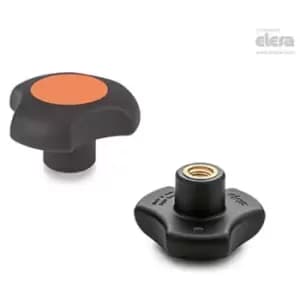 Elesa - Lobe knob-VTT.32-C-B-M6-C2 Orange