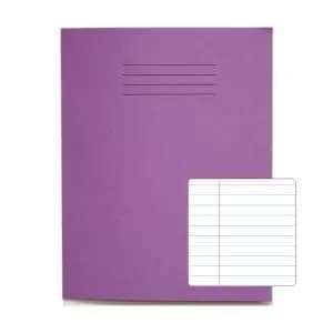 RHINO 9 x 7 Exercise Book 80 Pages 40 Leaf Purple 8mm Lined with