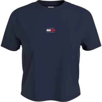 Tommy Jeans Centre Badge T Shirt - TWLGHT NAVY C87
