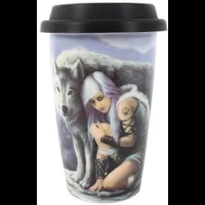 Protector Travel Mug by Anne Stokes