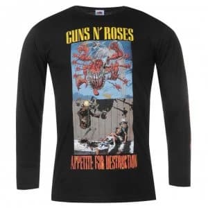Official Official Guns N Roses Long Sleeve T Shirt Mens - Monster