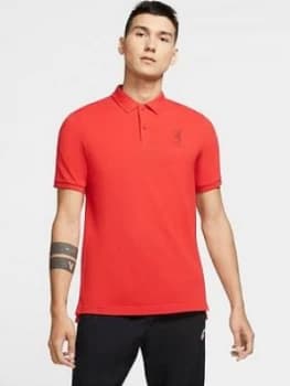 Nike Liverpool Fc Mens 20/21 Crest Polo, Red Size M Men