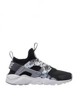 Nike Air Huarache Run Ultra Printed Junior Trainers - Black/Grey