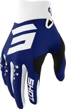 Shot Contact Motocross Gloves, white-blue, Size 3XL, white-blue, Size 3XL