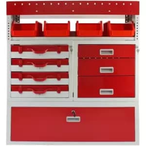 Firecracker Metal Van Racking - Red