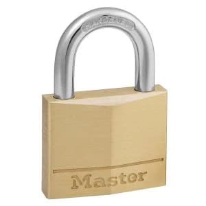 Master Lock 140D 40mm Solid Body Padlock Brass Single