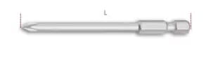 Beta Tools 862 PH-XL 1x 1/4" Hex Drive Phillips Bit PH1 x 100mm Long