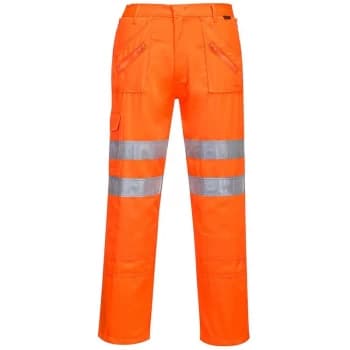 RT47ORRL - sz L Rail Action Trousers - Orange - Portwest
