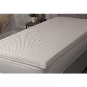 The Sleep People Double Cool Quilted Luxurious Memory Foam 2 Deep Mattress Topper - 135x190cm