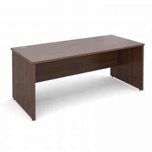 Maestro 25 PL Straight Desk 1800mm x 800mm - Walnut Panel Leg Design