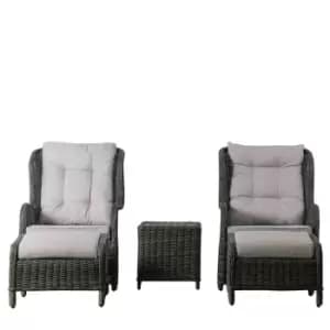 Crossland Grove Louis High Back Lounge Set - Grey