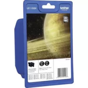Brother Ink LC-1100BK Original Pack of 2 Black LC1100BKBP2DR