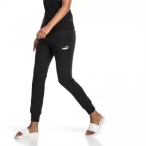 PUMA Essentials Fleece Womens Pants, Cotton Black, size Small, Clothing