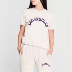 Fabric City Print Tee Womens - Cream