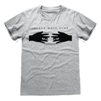 Birds Of Prey - Black Mask Club Unisex Large T-Shirt - Grey
