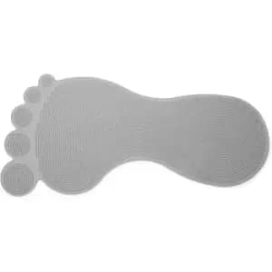 Croydex Big Foot Rubber Bath Mat Grey 35 x 76cm