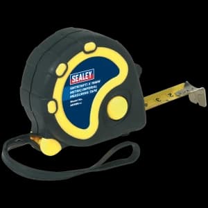 Sealey Rubber Jacket Measuring Tape Imperial & Metric 16ft / 5m 19mm