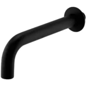 Kartell - TAP156NR K-Vit Brassware Nero Wall Mounted Bath Spout, Matt Black - Matt Black