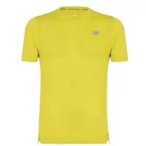 New Balance Balance Impact Run T Shirt - Yellow