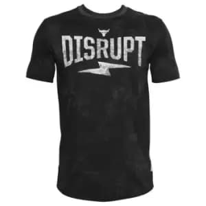 Under Armour Armour Rock Disrupt T Shirt Mens - Black