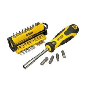 Stanley 34 Piece Slotted Screwdriver Set Black & Yellow