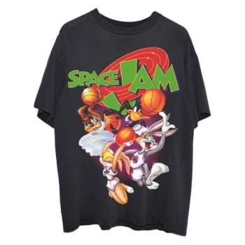 Space Jam - Vintage Unisex Large T-Shirt - Black
