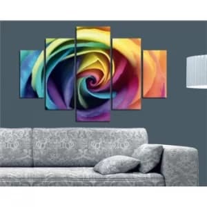 ST206 Multicolor Decorative MDF Painting (5 Pieces)