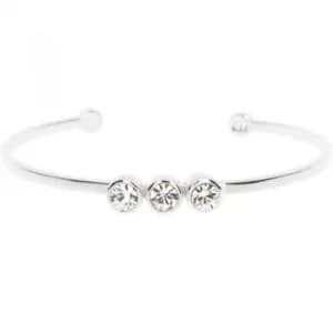 Ladies Karen Millen Stainless Steel CRYSTAL DOT CUFF