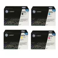 HP 643A Black And Tri Colour Laser Toner Ink Cartridge