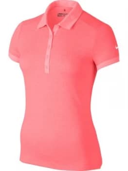 Nike Golf Icon Heather Golf Polo Pink