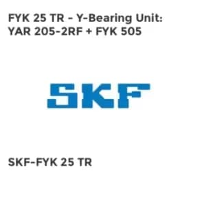 FYK 25 TR - Y-Bearing Unit: YAR 205-2RF + FYK 505