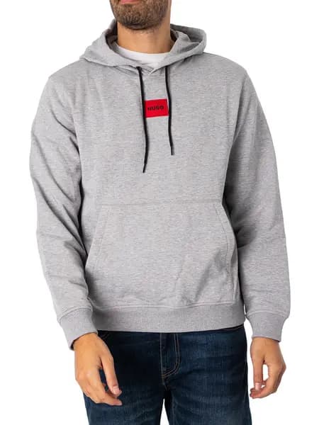HUGO Daratschi214 Pullover Hoodie Open Grey L
