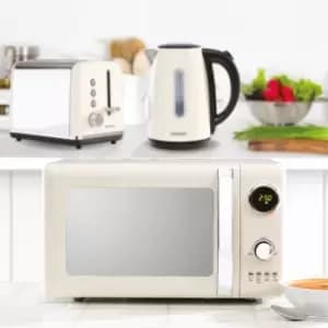 Daewoo Kensington SDA1569GE 1.7L Jug Kettle, Kensington SDA1582GE 2 Slice Toaster And Kensington SDA1654GE 20L Digital Microwave Bundle
