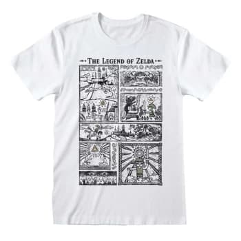 Legend Of Zelda - Drawings Unisex Small T-Shirt - White