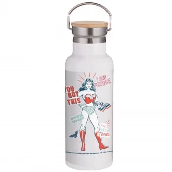 Wonder Woman You Got This Portable Insulated Water Bottle - White