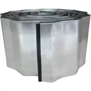 Apollo Galvanised Lawn Edge 5m x 16cm Galvanised Steel