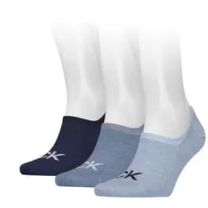 Calvin Klein Foot Logo 3 Pack Socks Mens - Blue