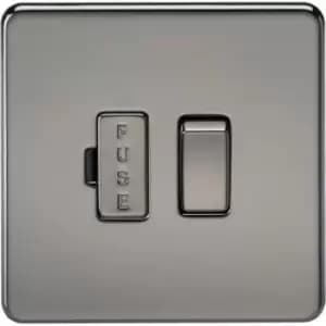 MLA Knightsbridge 13A Switched Fused Spur Unit Black Nickel - SF6300BN