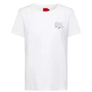 Hugo Cotton T Shirt - White
